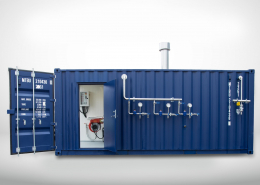 1000 kg/h steam container delivered