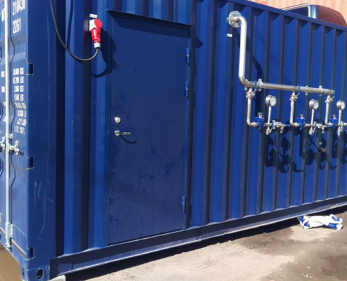 Container boiler houses