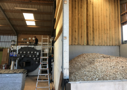Installation of 1000 kg/h biomass steam boiler